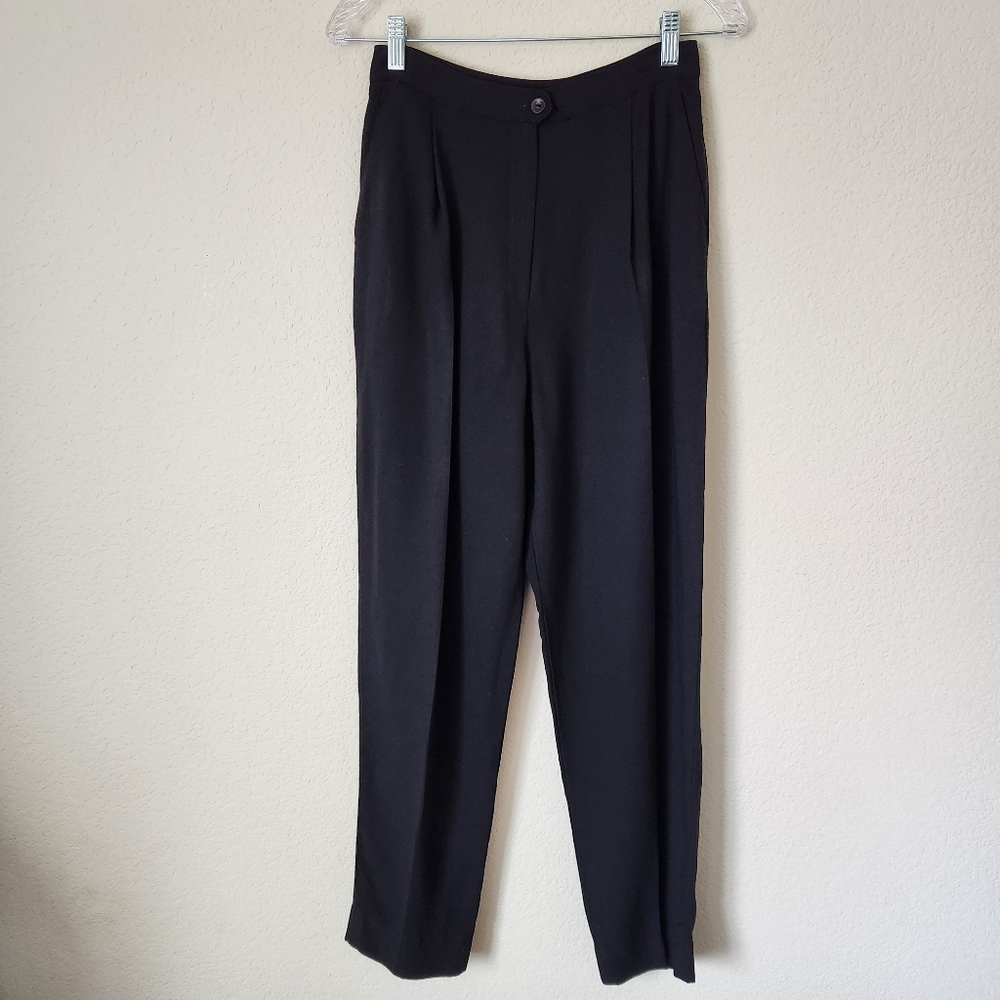 Jones New York Petite Black Trouser Pant, Size 10P - Picture 1 of 6